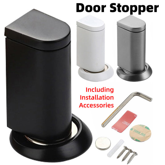 Magnetic Floor Mounted Door Stop – Durable Door Stop with Strong Magnetic Hold