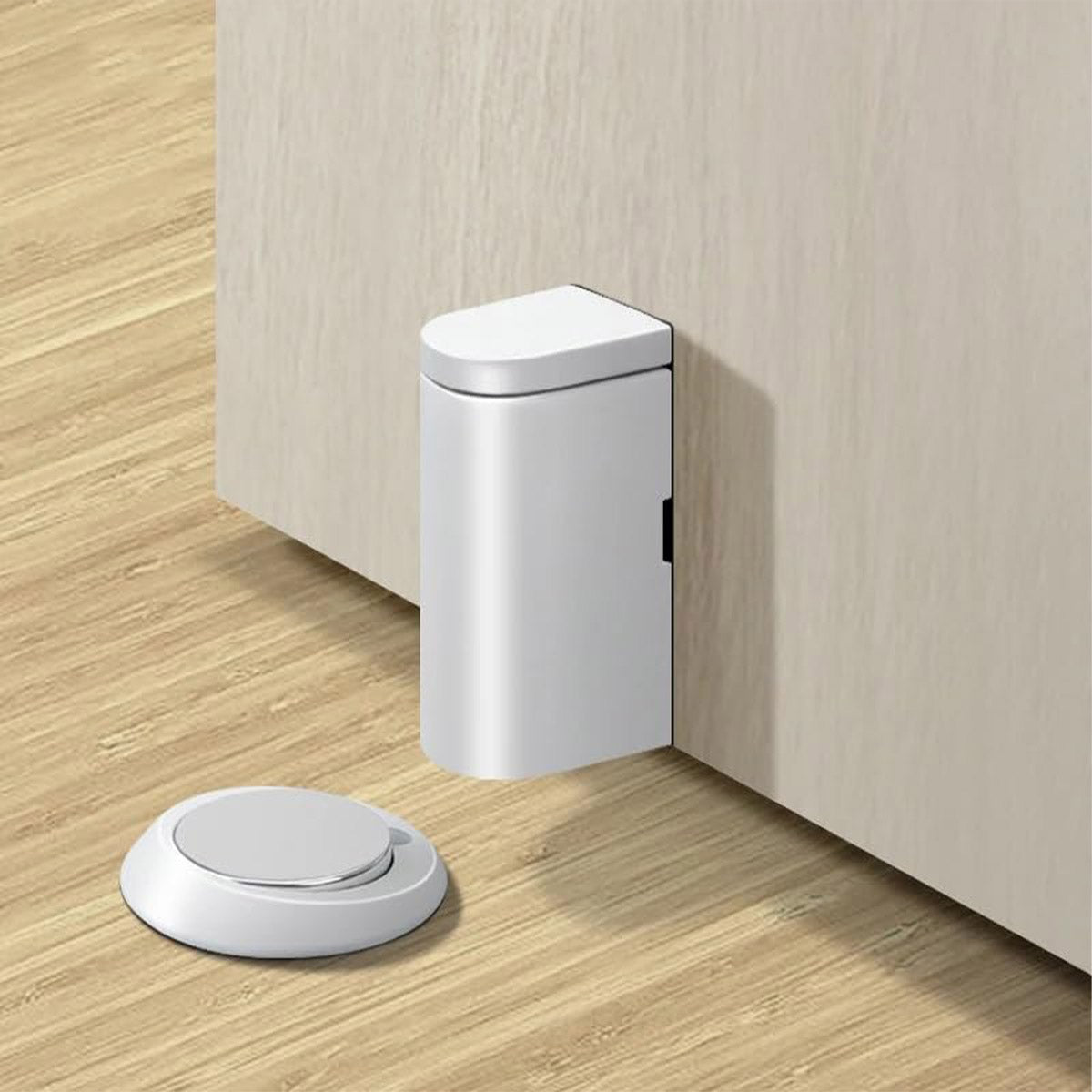 Magnetic Floor Mounted Door Stop – Durable Door Stop with Strong Magnetic Hold