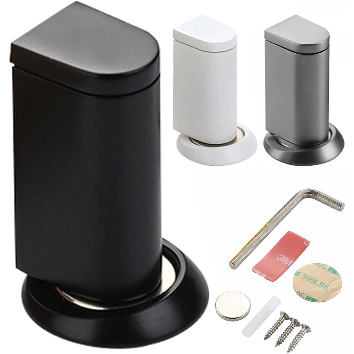 Magnetic Floor Mounted Door Stop – Durable Door Stop with Strong Magnetic Hold