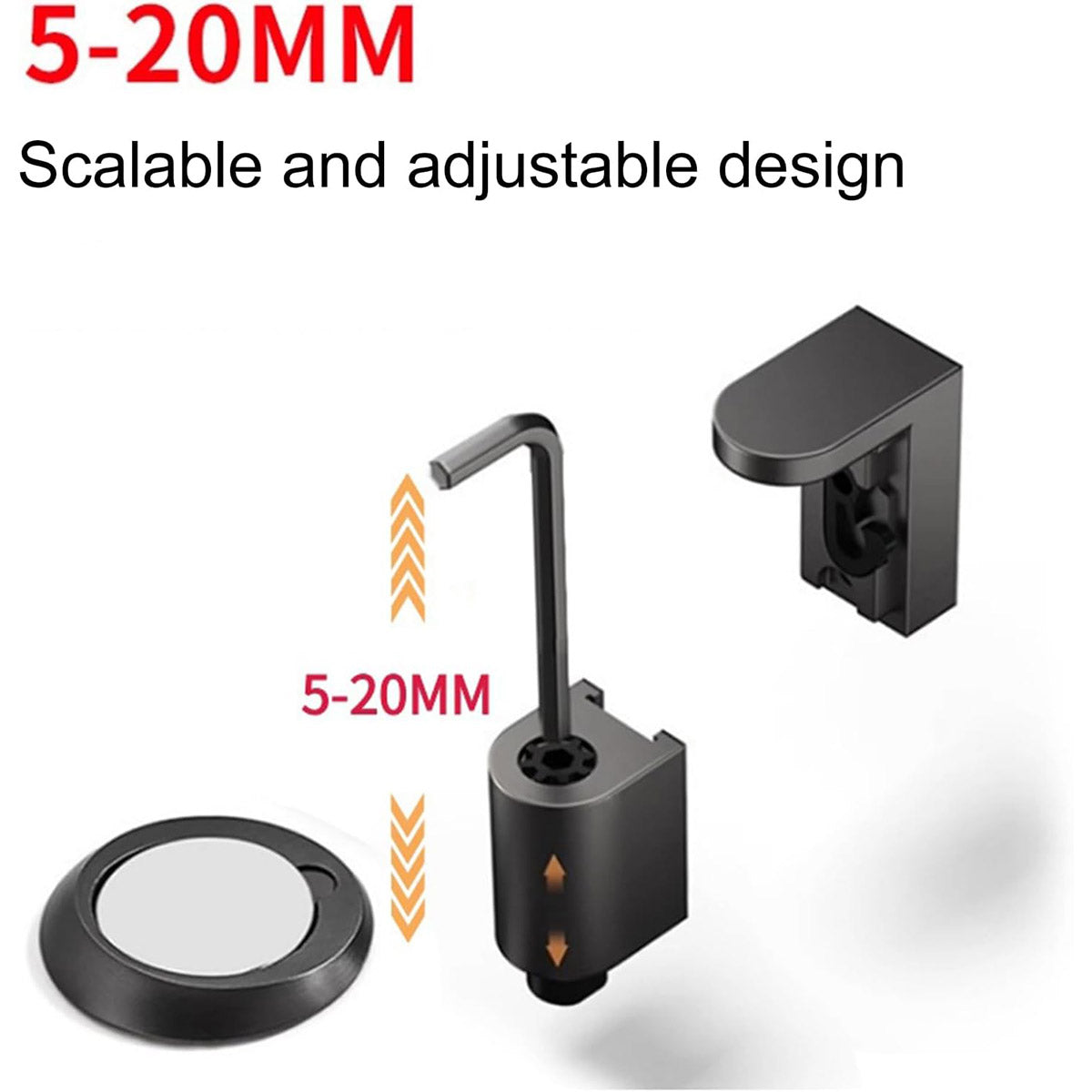 Magnetic Floor Mounted Door Stop – Durable Door Stop with Strong Magnetic Hold