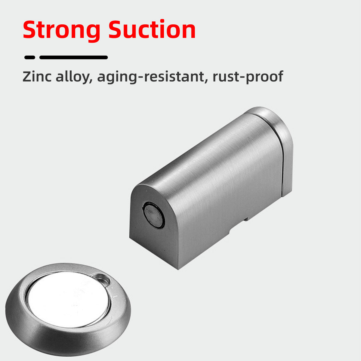 Magnetic Floor Mounted Door Stop – Durable Door Stop with Strong Magnetic Hold