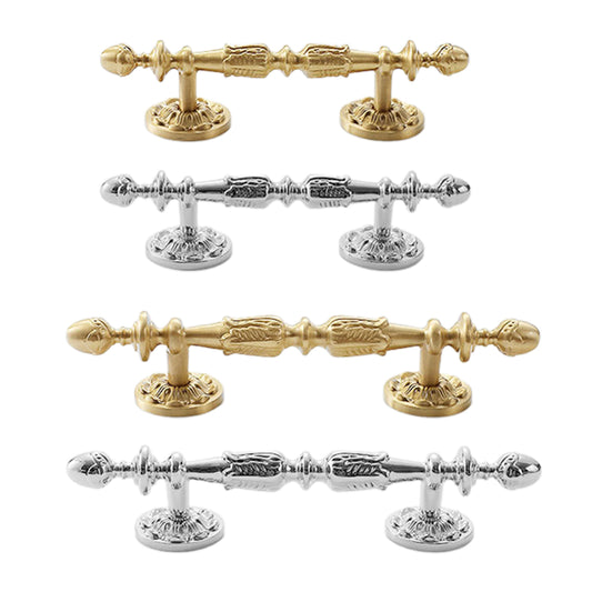 Vintage European Solid Brass Cabinet Pull Handles – Antique Style Drawer Knobs