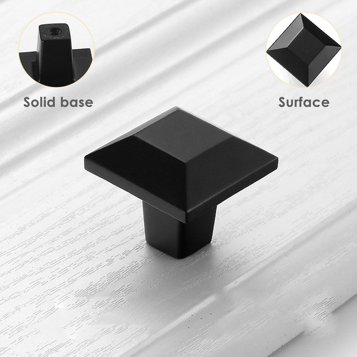 Matte Black Copper Cabinet Knobs for Drawers and Cabinets