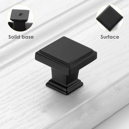 Matte Black Copper Cabinet Knobs for Drawers and Cabinets