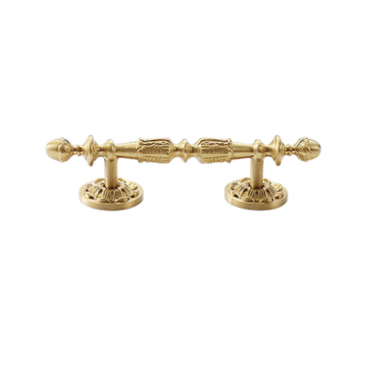 Vintage European Solid Brass Cabinet Pull Handles – Antique Style Drawer Knobs