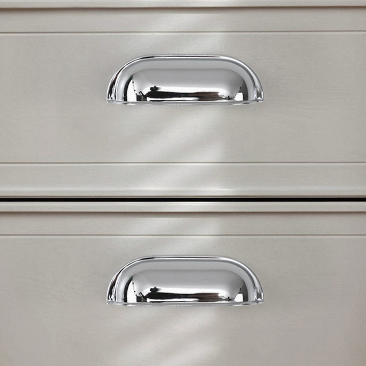 Solid Brass Cup Pull Handles – Half Round Cabinet Drawer Handles