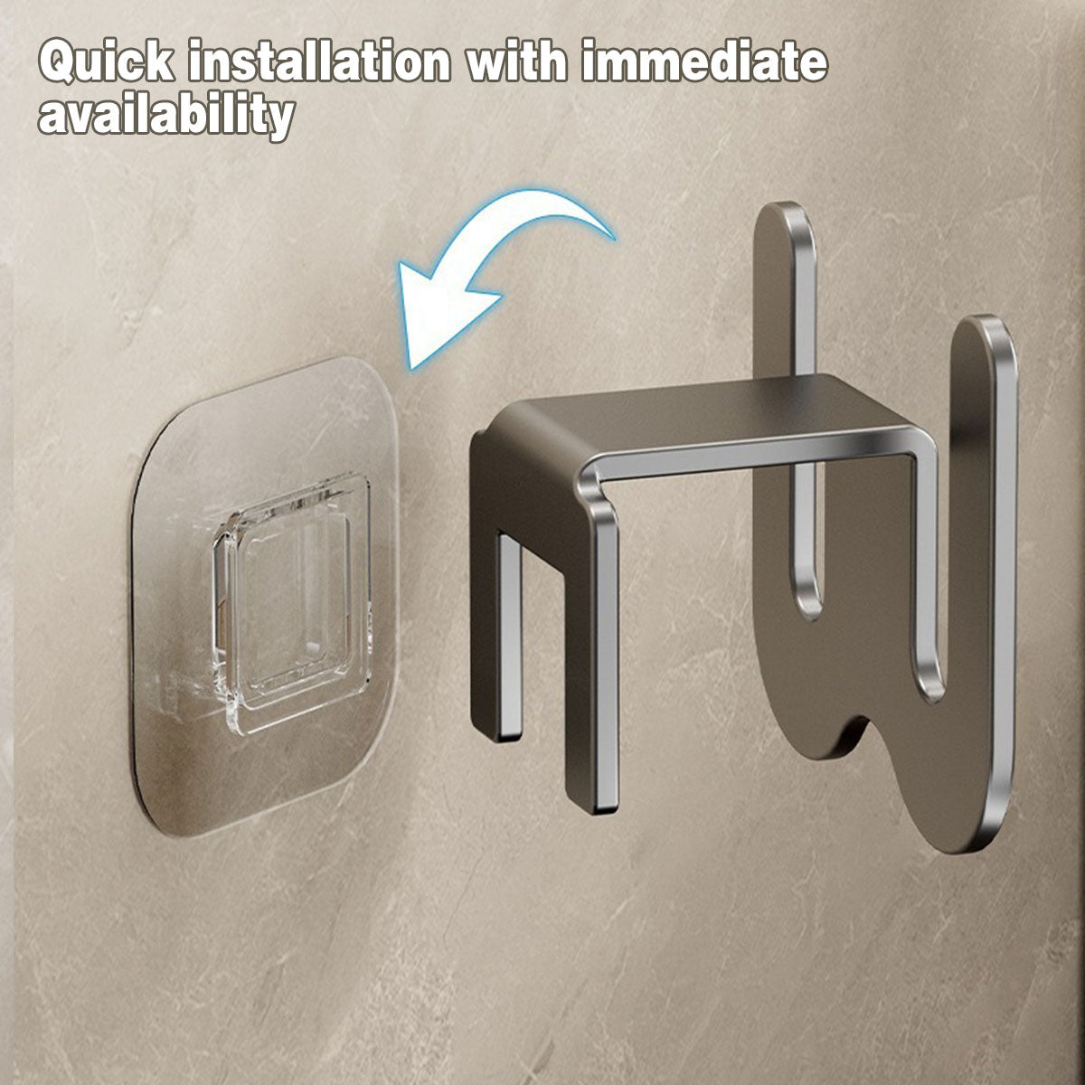 Stainless Steel Slipper Hook - Self Adhesive Wall Mount