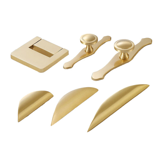Cabinet Door Handles Pure Copper Pull Drawer Handle