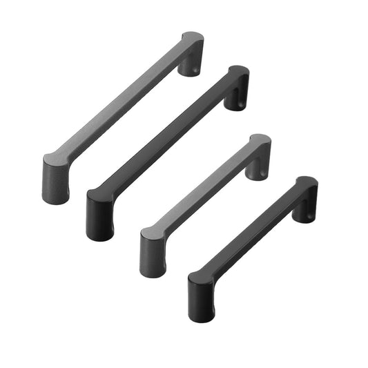 Two-Tone Black & Grey Brass Cabinet Handles – Modern Drawer Pulls