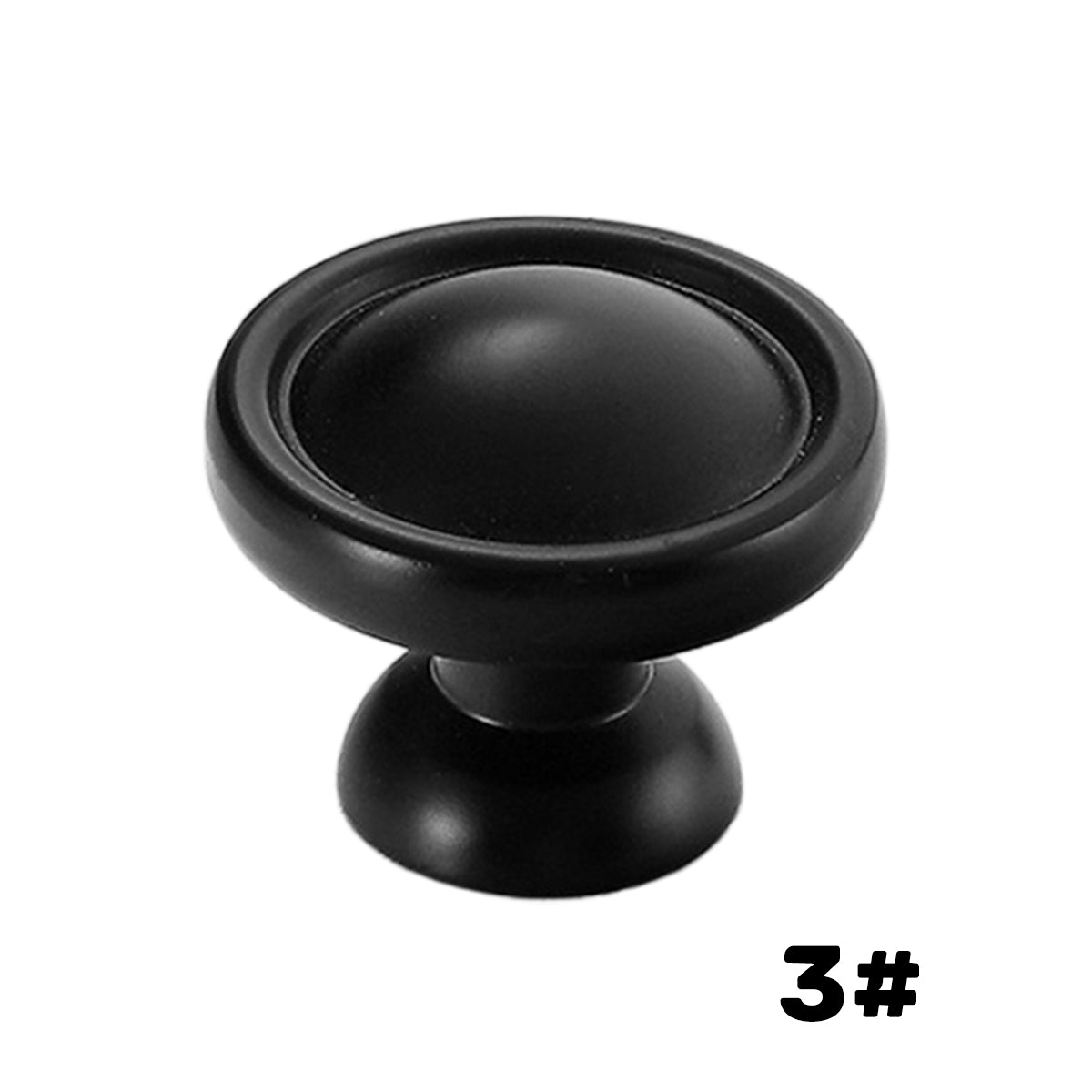 Matte Black Copper Cabinet Knobs for Drawers and Cabinets