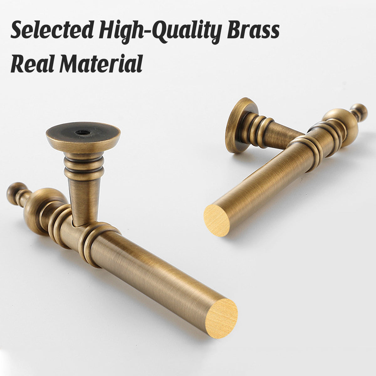 Vintage Brass Cabinet Handles – Classic Drawer Pulls for Timeless Elegance