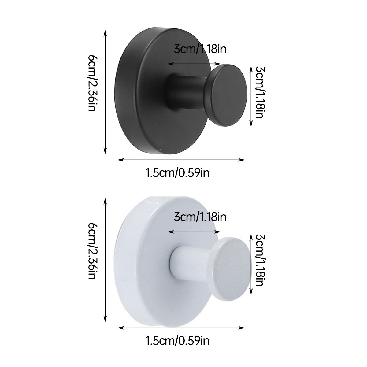 Stainless Steel Bathroom Towel Hooks – Wall Mounted Hooks