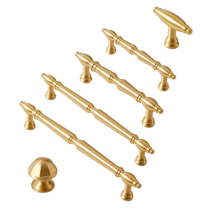 Brushed Brass Cabinet Handles – Premium Brass Drawer Pull Handles & Cabinet Knobs