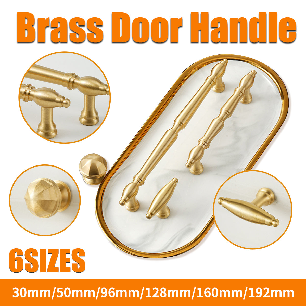 Brushed Brass Cabinet Handles – Premium Brass Drawer Pull Handles & Cabinet Knobs
