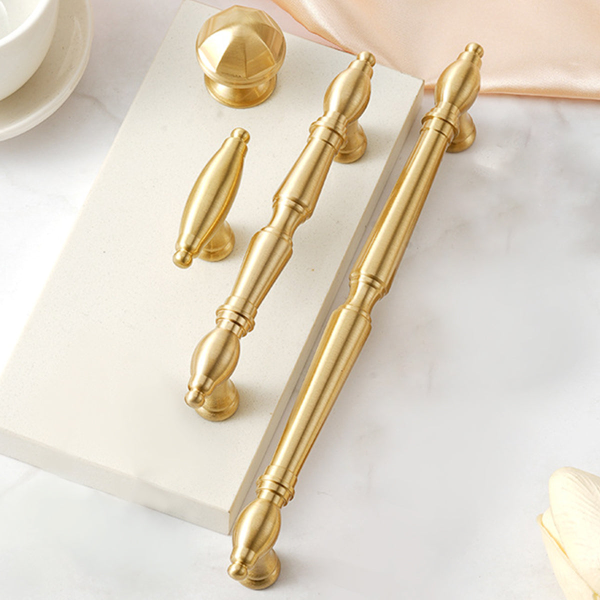 Brushed Brass Cabinet Handles – Premium Brass Drawer Pull Handles & Cabinet Knobs