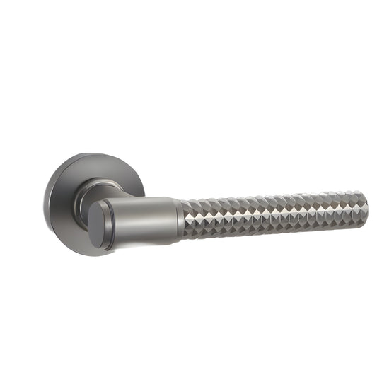 Contemporary Passage & Privacy Door Handles - Lockable Design in Black and Silver