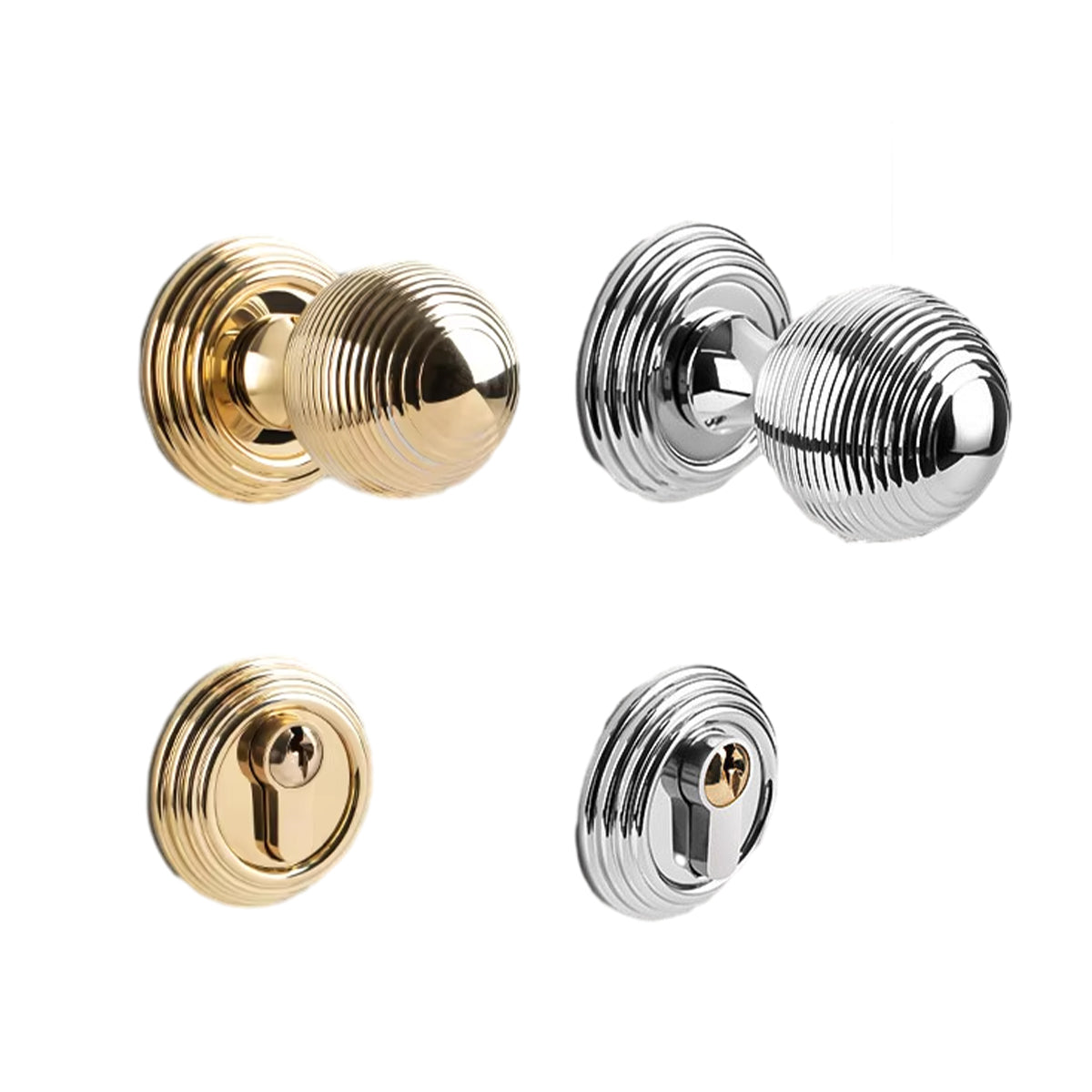 Elegant Entrance & Front Door Handles with Knobs