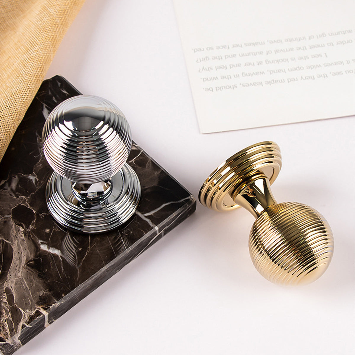 Elegant Entrance & Front Door Handles with Knobs