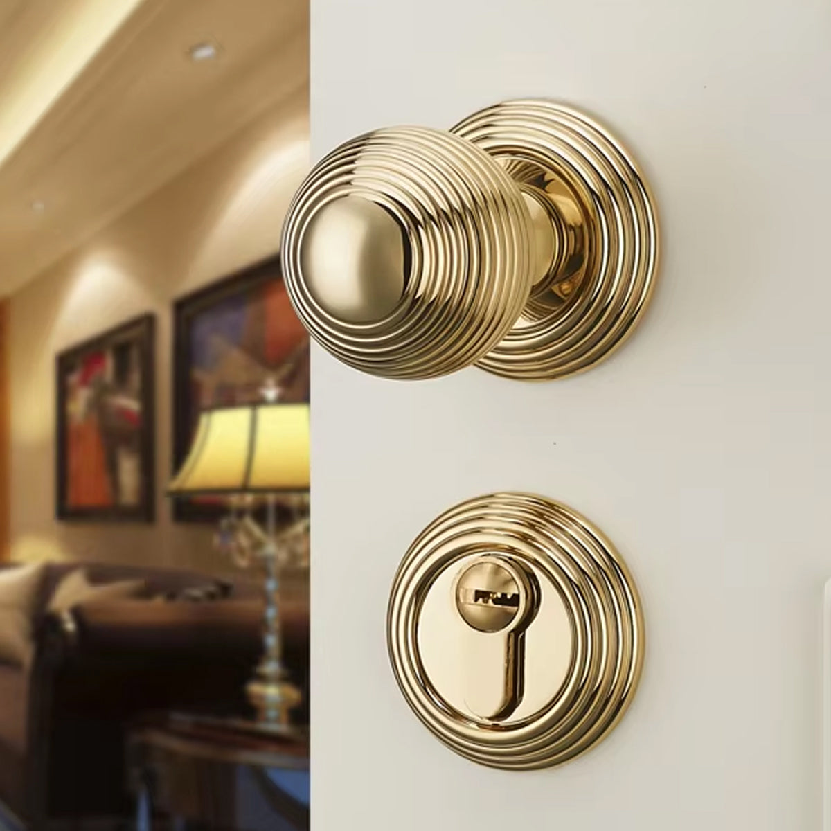 Elegant Entrance & Front Door Handles with Knobs