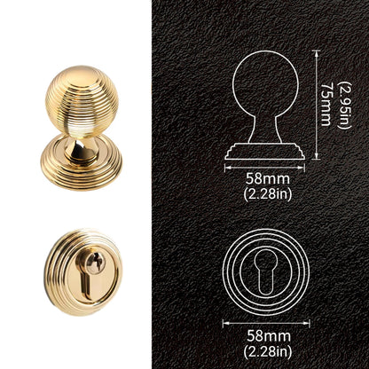 Elegant Entrance & Front Door Handles with Knobs