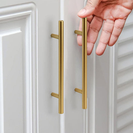 T-Bar and Long Pull Cabinet Handles – Gold & Matte Black